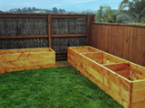 Installed garden beds