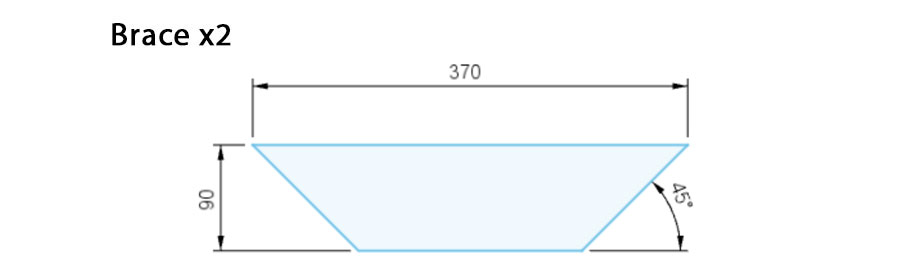 Diagram of table brace