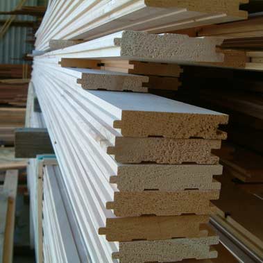 Macrocarpa tongue and groove flooring