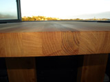 End grain of Laminated Macrocarpa