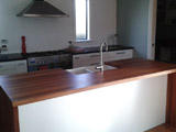 Eucalyptus Laminated Waterfall Kitchen Bench