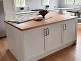 Macrocarpa Laminated Slab Kitchen Island