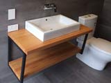 Macrocarpa Laminated Bathroom Counter