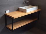 Macrocarpa Laminated Bathroom Counter