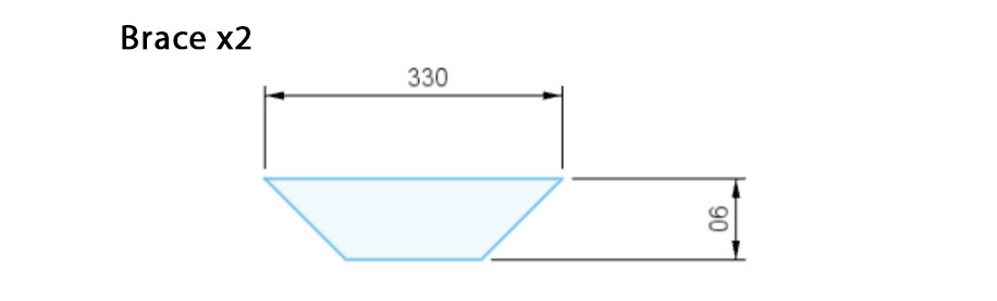 Diagram of table brace